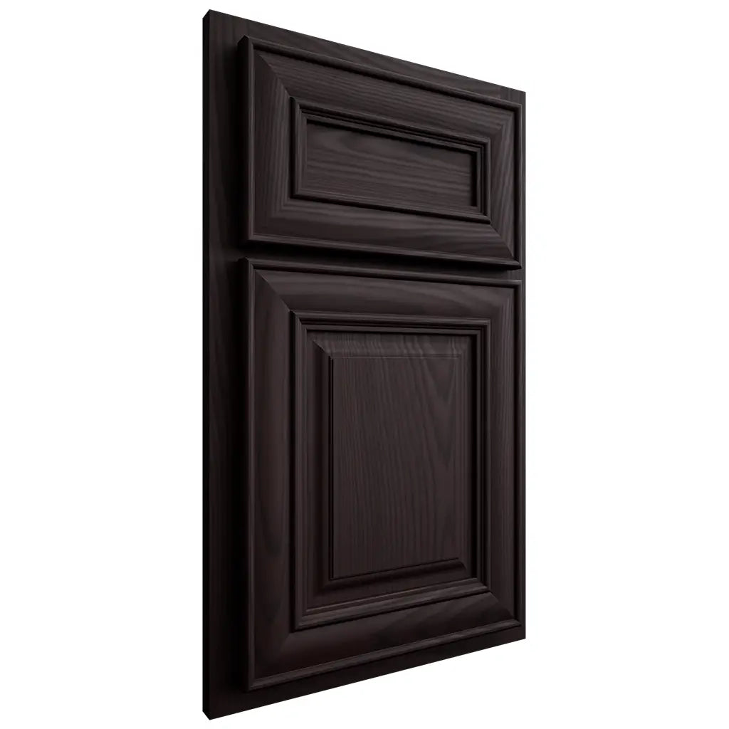 Shiloh Cabinetry Partial Overlay Bradford Red Oak Plain Cut Espresso Door