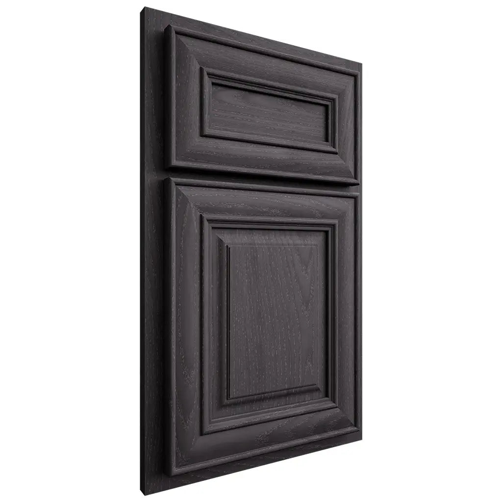 Shiloh Cabinetry Partial Overlay Bradford Red Oak Plain Cut Harbor Door