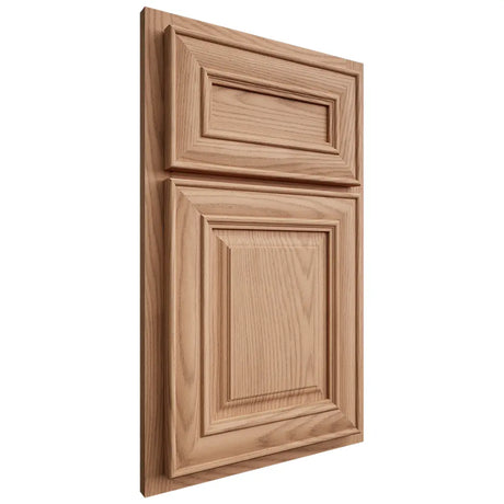 Shiloh Cabinetry Partial Overlay Bradford Red Oak Plain Cut Natural Door