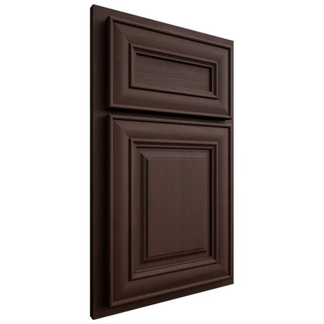 Shiloh Cabinetry Partial Overlay Bradford Walnut Plain Cut Bison Door