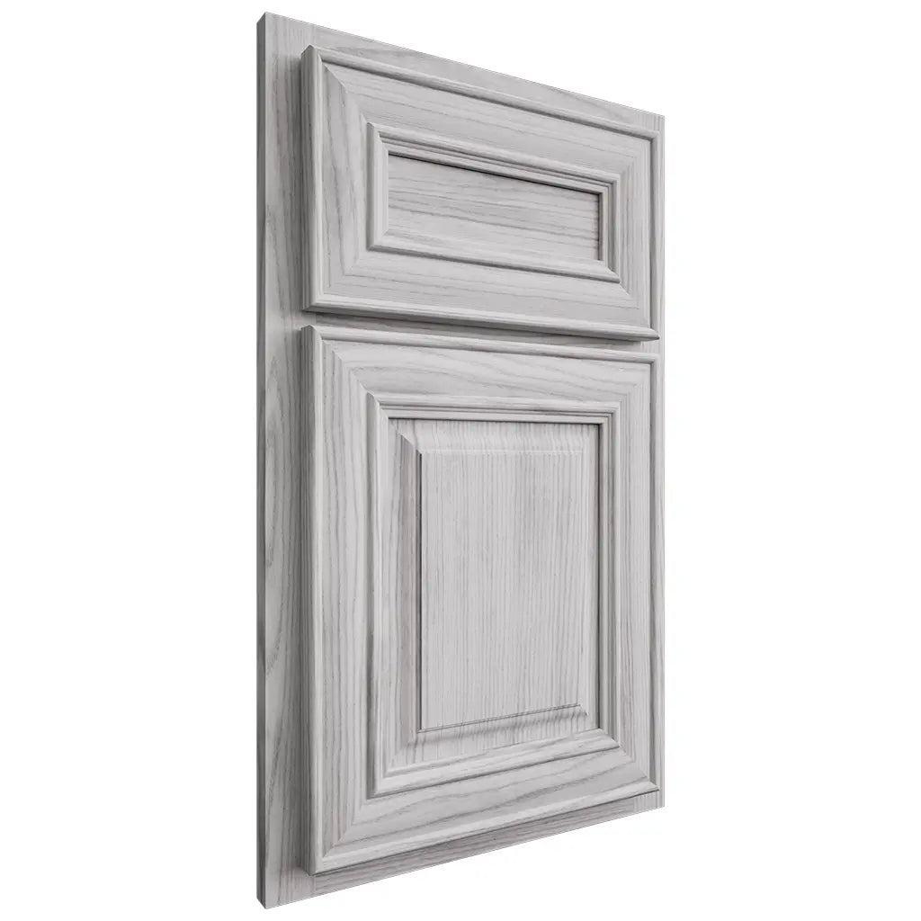 Shiloh Cabinetry Partial Overlay Bradford Walnut Plain Cut Stratus Door