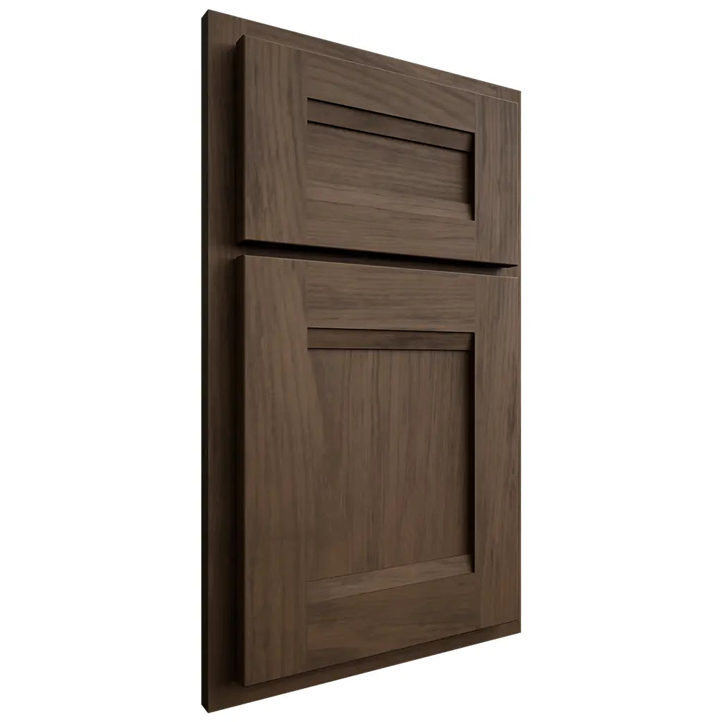 Shiloh Cabinetry Partial Overlay Bristol Alder Plain Cut Caviar Door