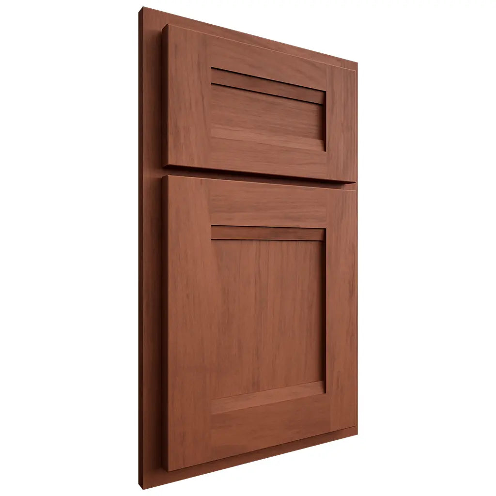 Shiloh Cabinetry Partial Overlay Bristol Alder Plain Cut Sierra Door