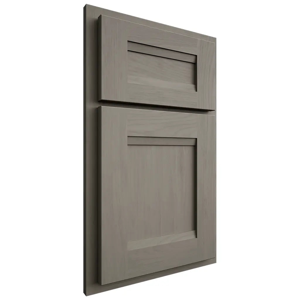 Shiloh Cabinetry Partial Overlay Bristol Alder Plain Cut Thyme Door