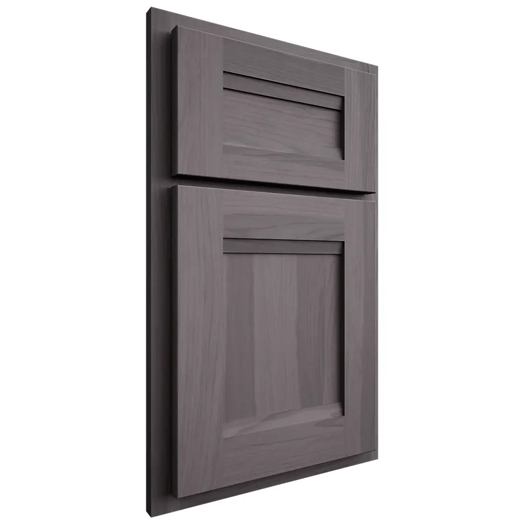 Shiloh Cabinetry Partial Overlay Bristol Hickory Plain Cut Cadet Door