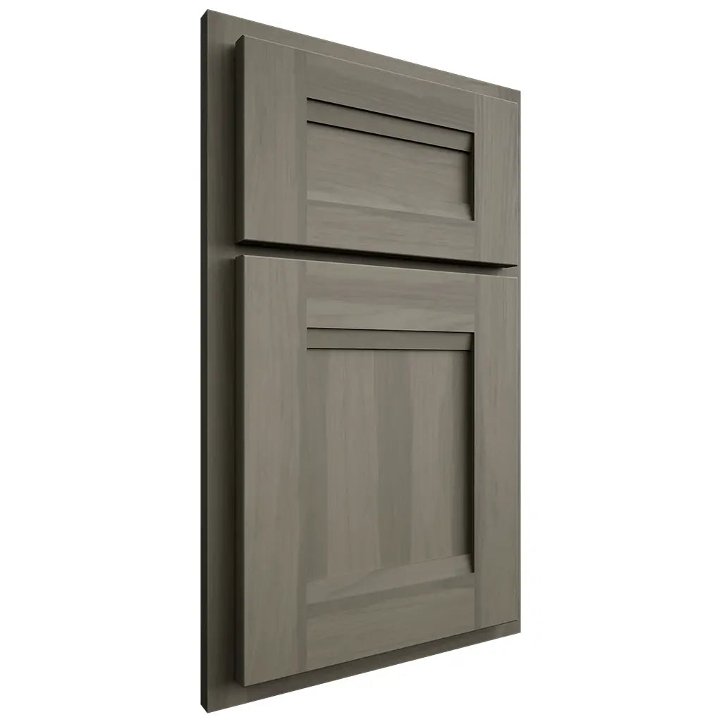Shiloh Cabinetry Partial Overlay Bristol Hickory Plain Cut Thyme Door