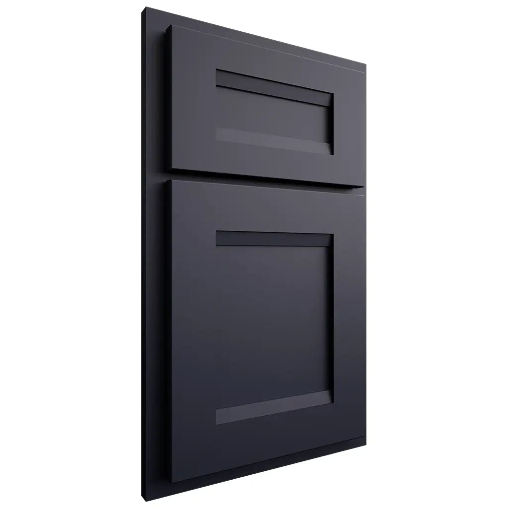 Shiloh Cabinetry Partial Overlay Bristol Paintable Hale Navy Door