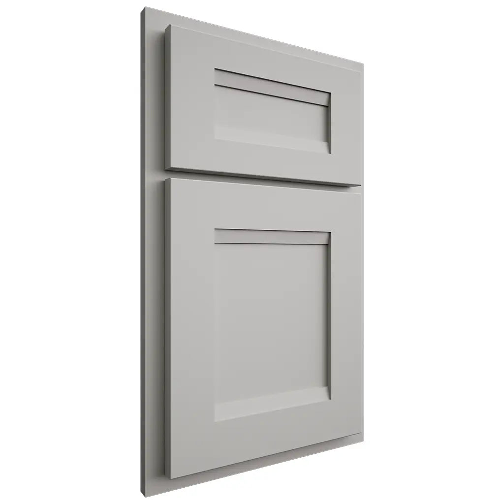 Shiloh Cabinetry Partial Overlay Bristol Paintable Unusual Gray Door