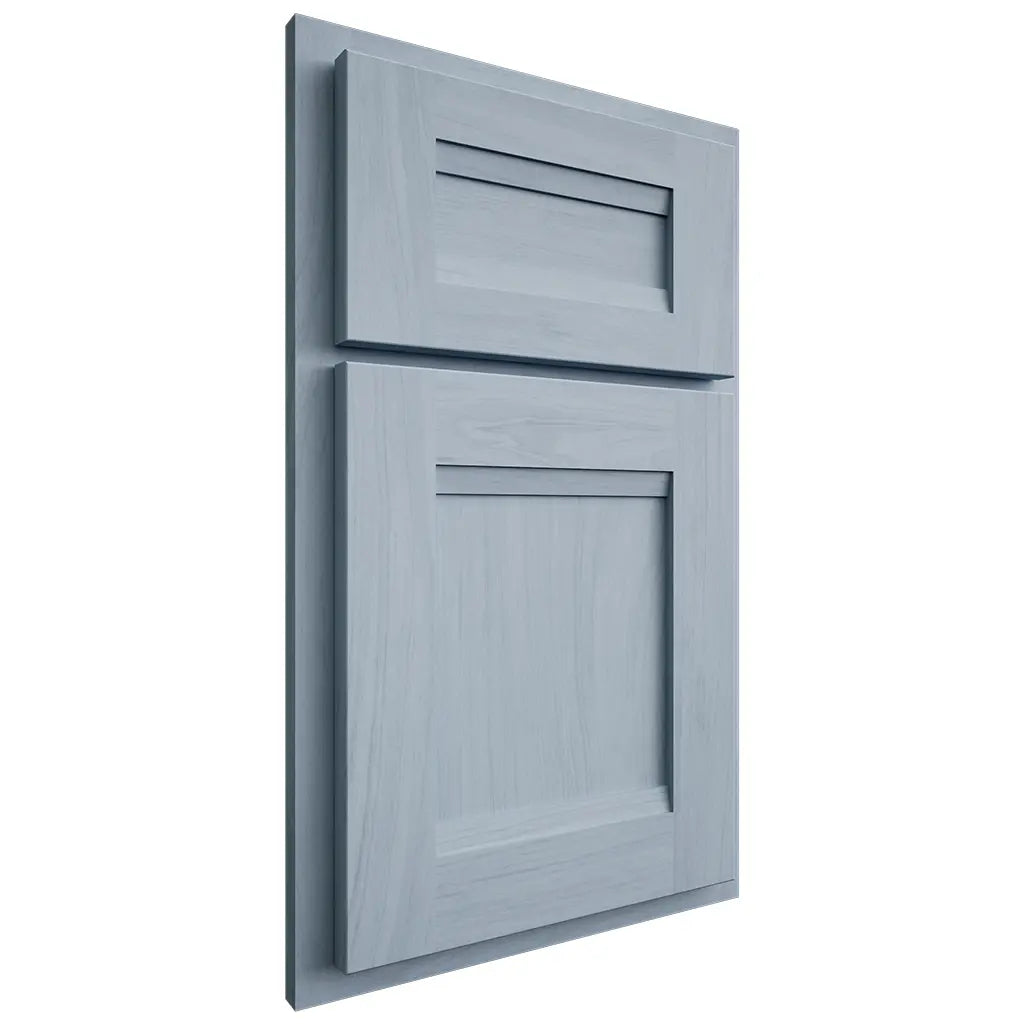 Shiloh Cabinetry Partial Overlay Bristol Poplar Plain Cut Sky Door