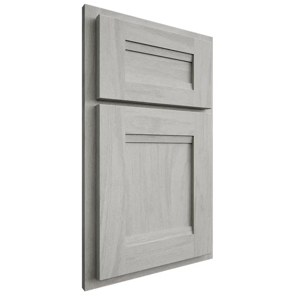 Shiloh Cabinetry Partial Overlay Bristol Poplar Plain Cut Stratus Door