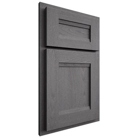 Shiloh Cabinetry Partial Overlay Bristol Red Oak Plain Cut Cadet Door