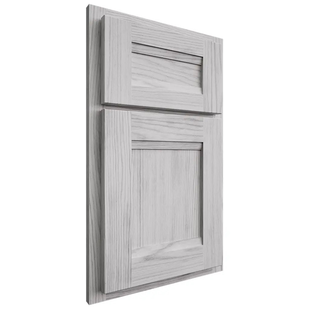 Shiloh Cabinetry Partial Overlay Bristol Walnut Plain Cut Stratus Door