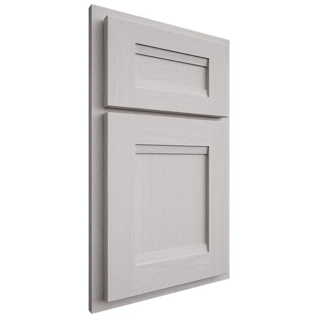 Shiloh Cabinetry Partial Overlay Bristol White Oak Plain Cut Cotton Door