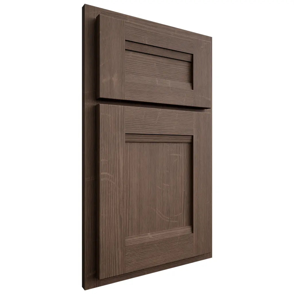 Shiloh Cabinetry Partial Overlay Bristol White Oak Quarter Sawn Mineral Door