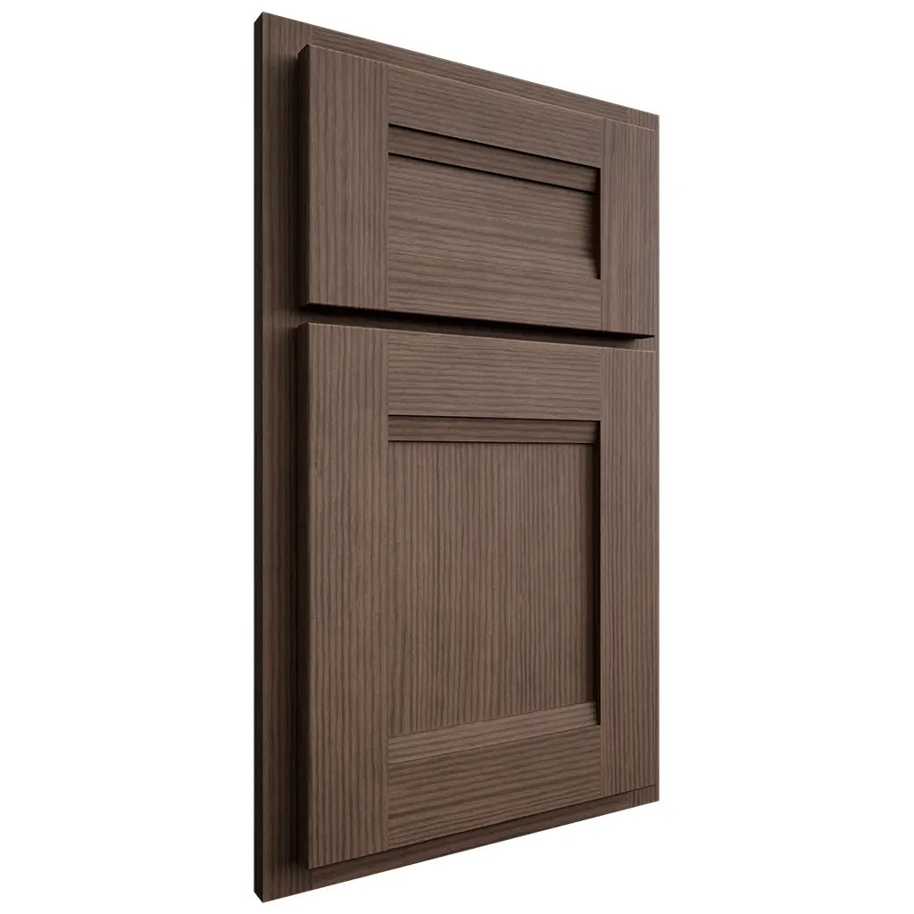 Shiloh Cabinetry Partial Overlay Bristol White Oak Rift Cut Mineral Door