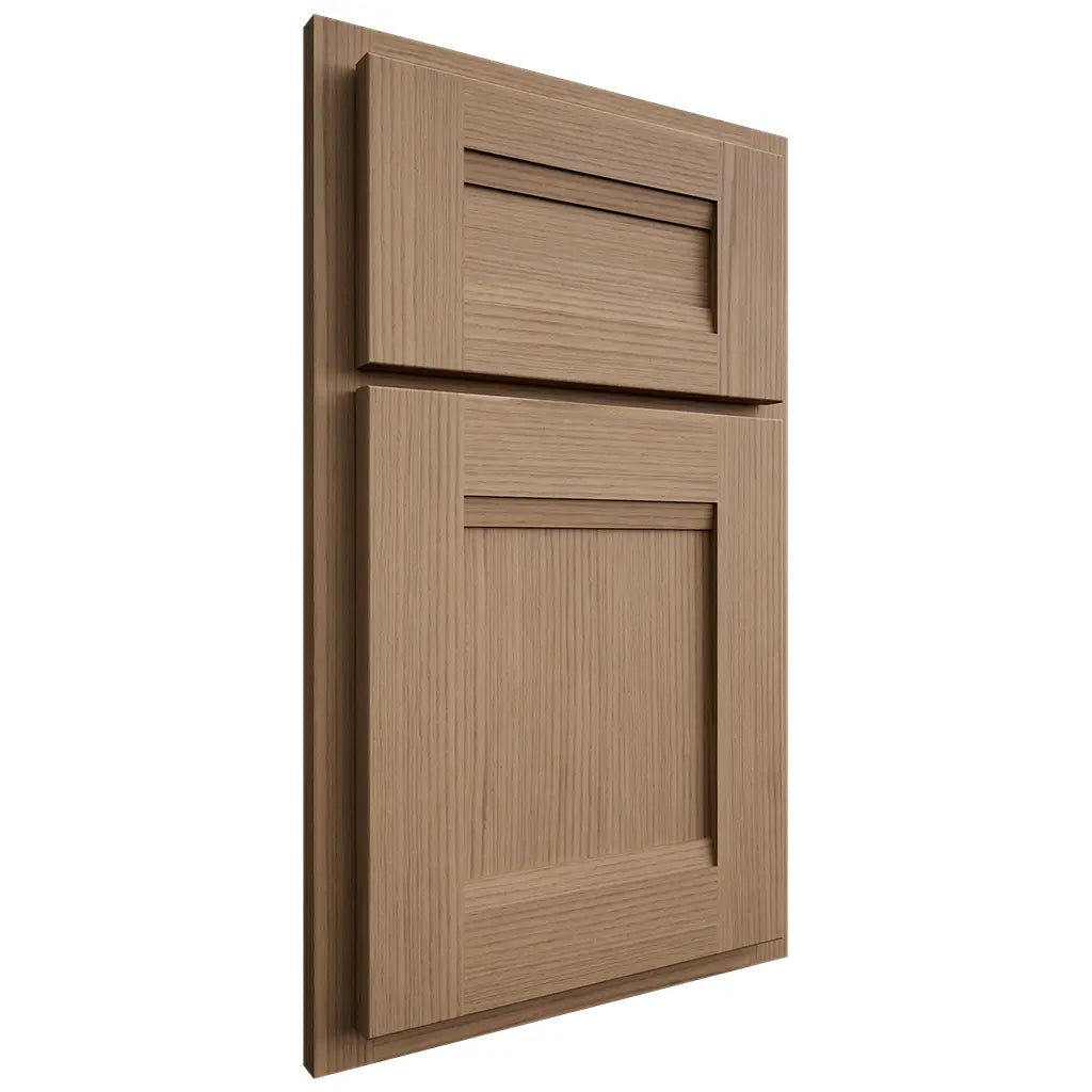 Shiloh Cabinetry Partial Overlay Bristol White Oak Rift Cut Natural Door