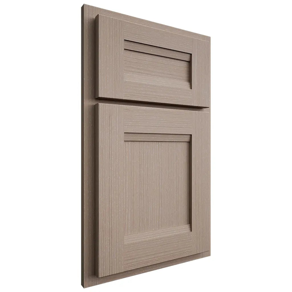 Shiloh Cabinetry Partial Overlay Bristol White Oak Rift Cut Whitewash Door
