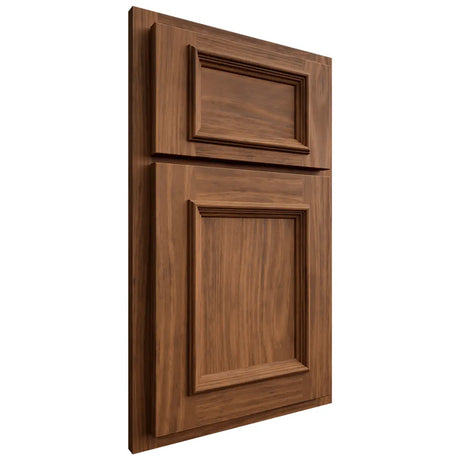 Shiloh Cabinetry Partial Overlay Charleston Cherry Plain Cut Carob Door