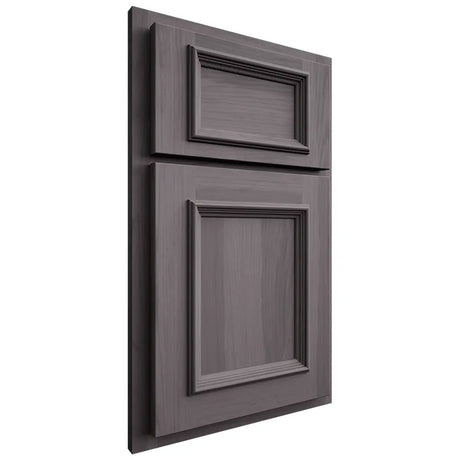 Shiloh Cabinetry Partial Overlay Charleston Hickory Plain Cut Cadet Door