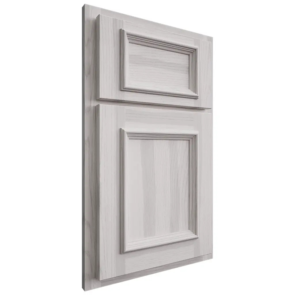 Shiloh Cabinetry Partial Overlay Charleston Hickory Plain Cut Cotton Door