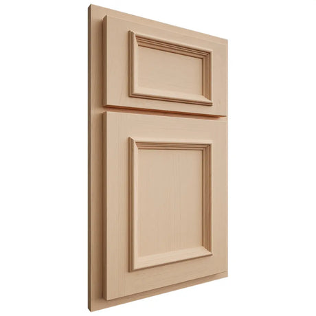 Shiloh Cabinetry Partial Overlay Charleston Maple Plain Cut Natural Door