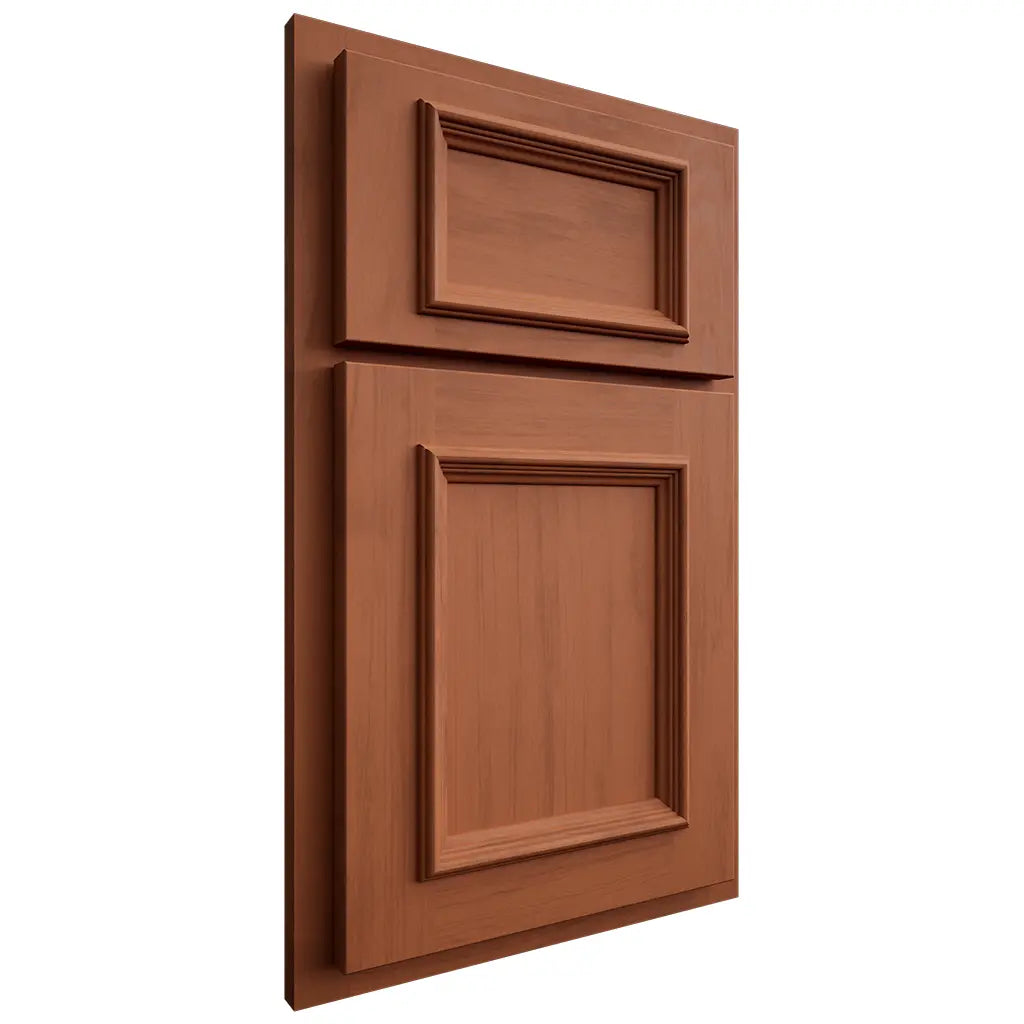 Shiloh Cabinetry Partial Overlay Charleston Maple Plain Cut Spice Door