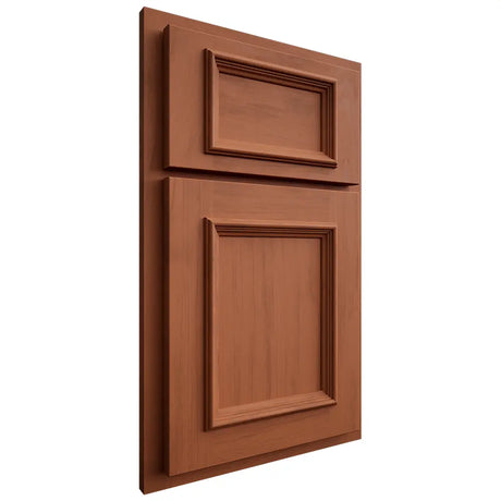 Shiloh Cabinetry Partial Overlay Charleston Maple Plain Cut Spice Door