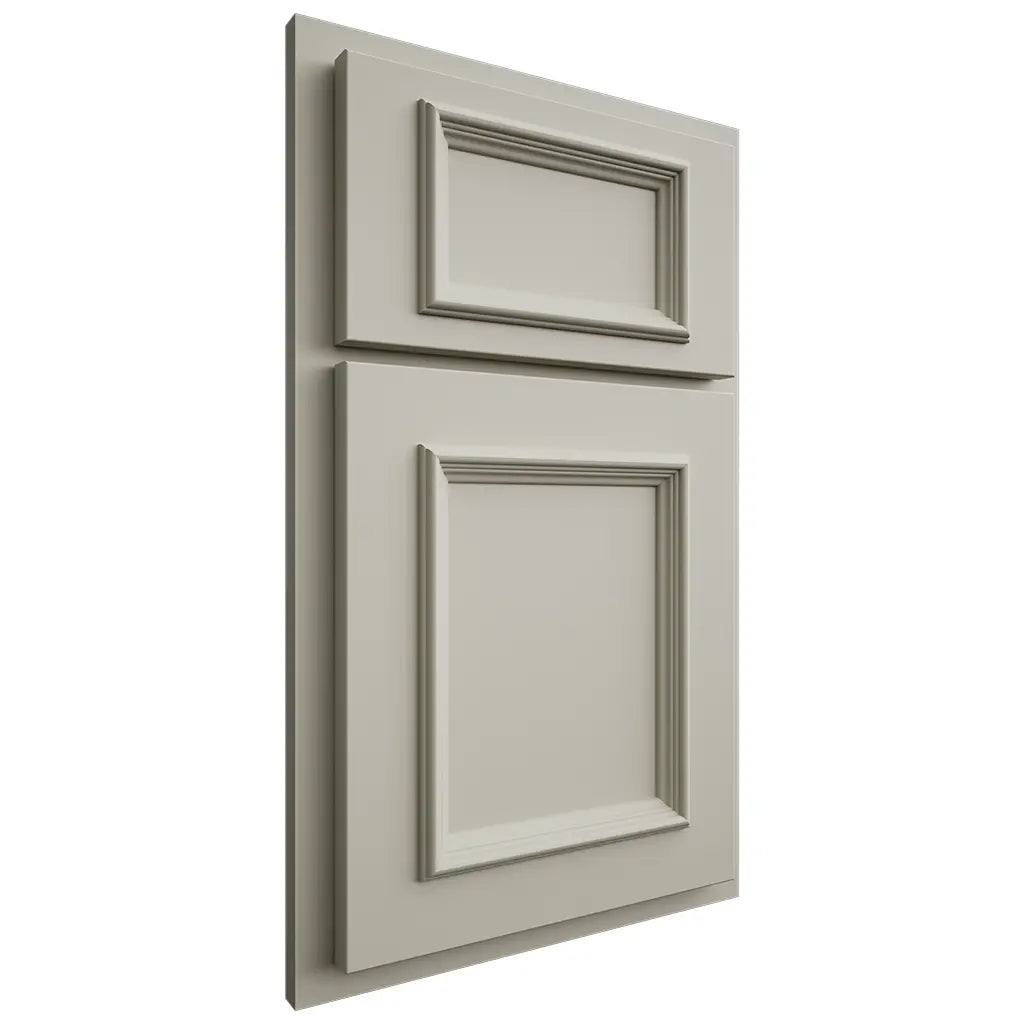 Shiloh Cabinetry Partial Overlay Charleston Paintable Clary Sage Door