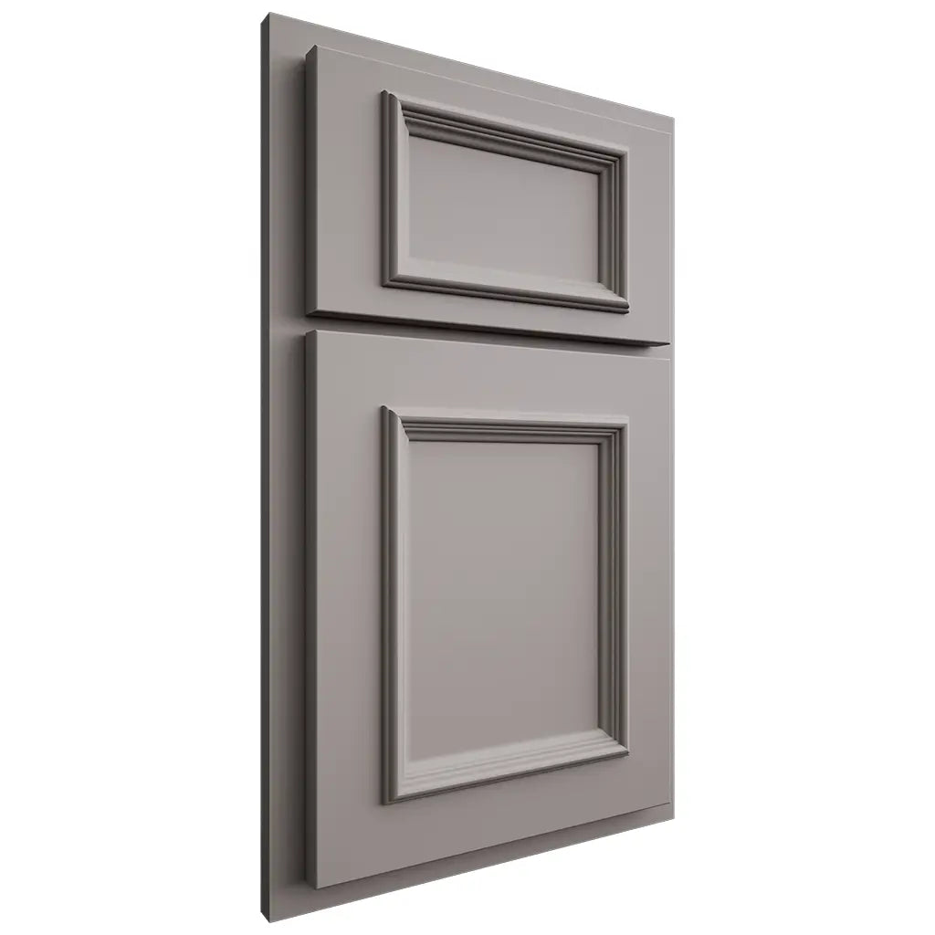 Shiloh Cabinetry Partial Overlay Charleston Paintable Dovetail Gray Door