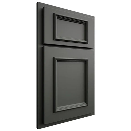 Shiloh Cabinetry Partial Overlay Charleston Paintable Pewter Green Door