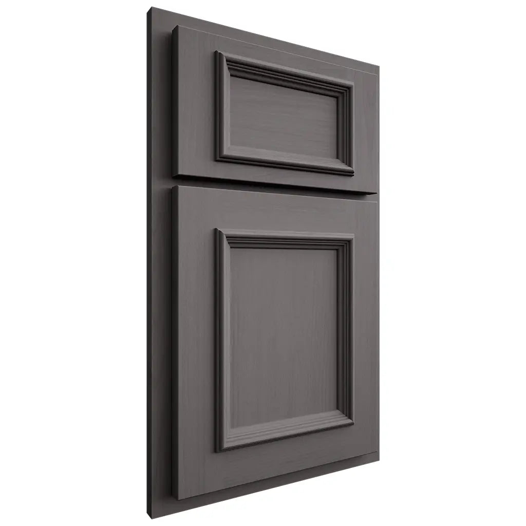 Shiloh Cabinetry Partial Overlay Charleston Walnut Plain Cut Cadet Door