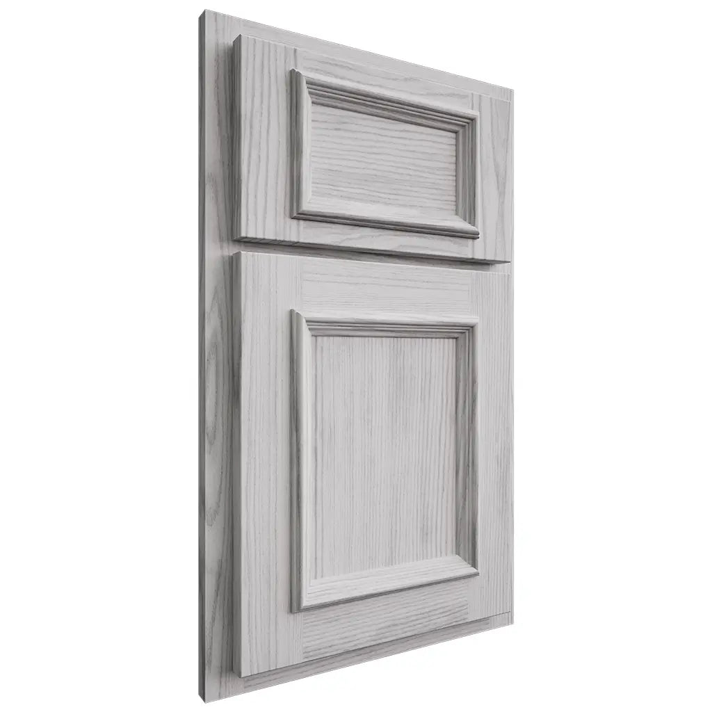 Shiloh Cabinetry Partial Overlay Charleston Walnut Plain Cut Stratus Door