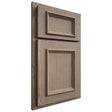 Shiloh Cabinetry Partial Overlay Charleston White Oak Plain Cut Almond Door