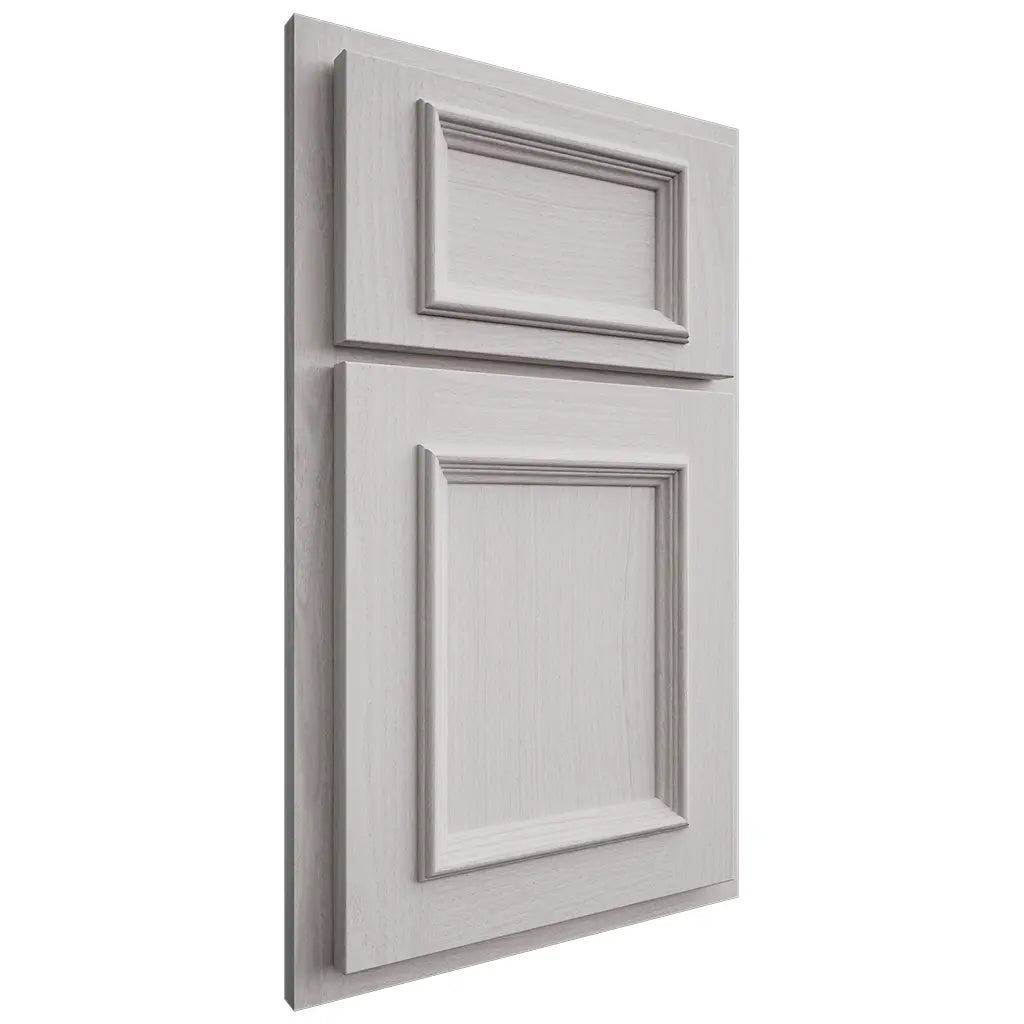 Shiloh Cabinetry Partial Overlay Charleston White Oak Plain Cut Cotton Door