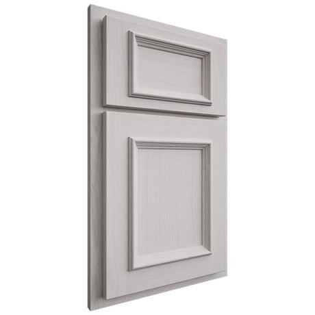 Shiloh Cabinetry Partial Overlay Charleston White Oak Plain Cut Cotton Door
