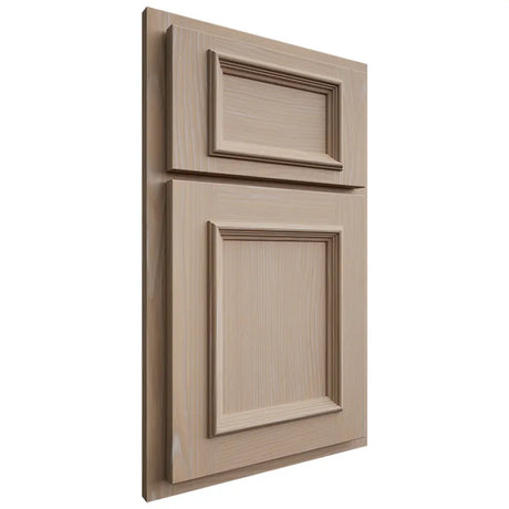 Shiloh Cabinetry Partial Overlay Charleston White Oak Plain Cut Straw Door