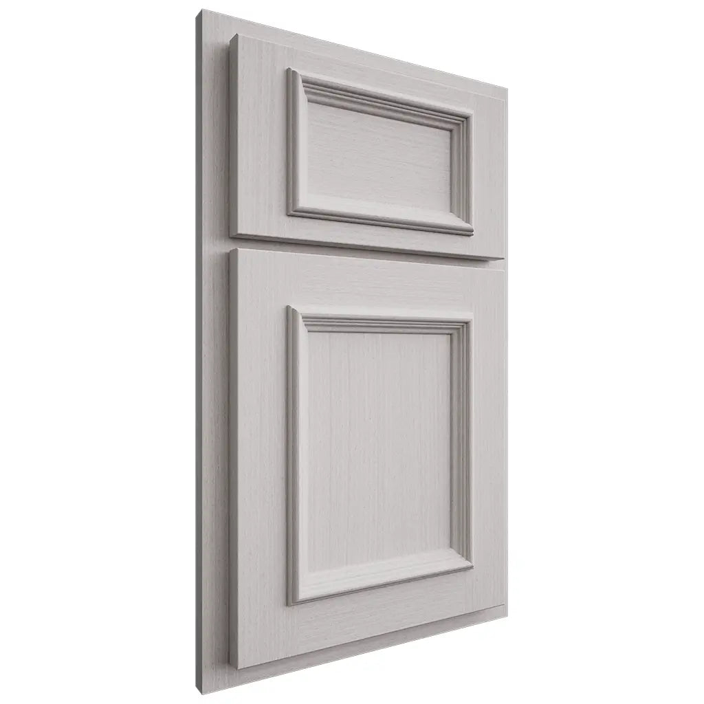Shiloh Cabinetry Partial Overlay Charleston White Oak Rift Cut Cotton Door