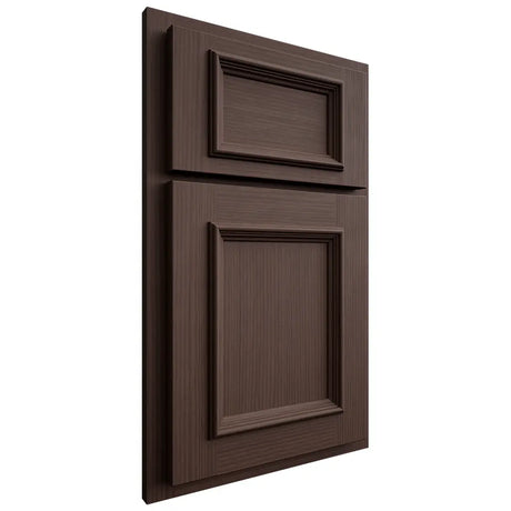 Shiloh Cabinetry Partial Overlay Charleston White Oak Rift Cut Dusk Door