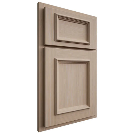 Shiloh Cabinetry Partial Overlay Charleston White Oak Rift Cut Straw Door