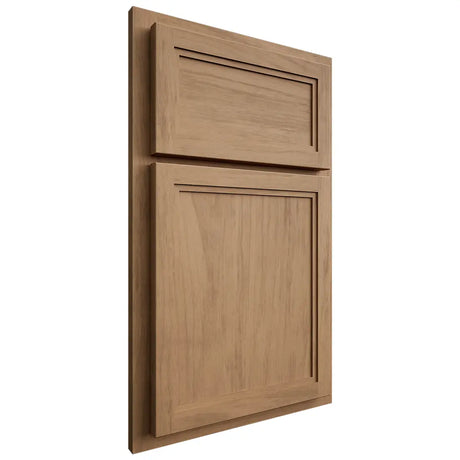 Shiloh Cabinetry Partial Overlay Concord Alder Plain Cut Dusty Road Door