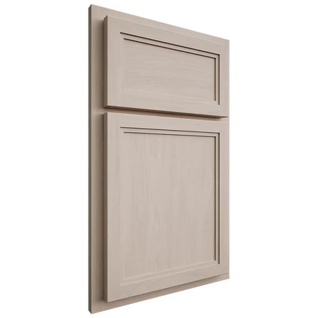 Shiloh Cabinetry Partial Overlay Concord Alder Plain Cut White Sands Door