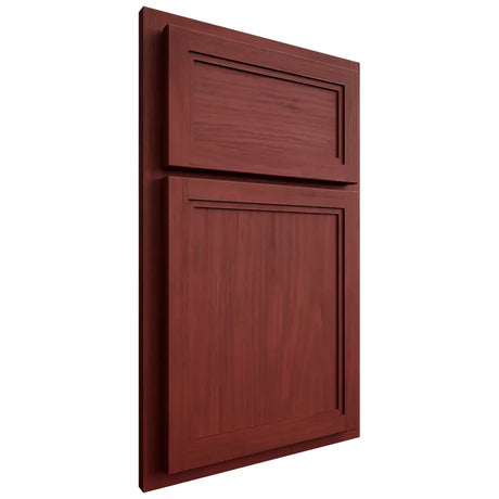 Shiloh Cabinetry Partial Overlay Concord Cherry Plain Cut Red Door