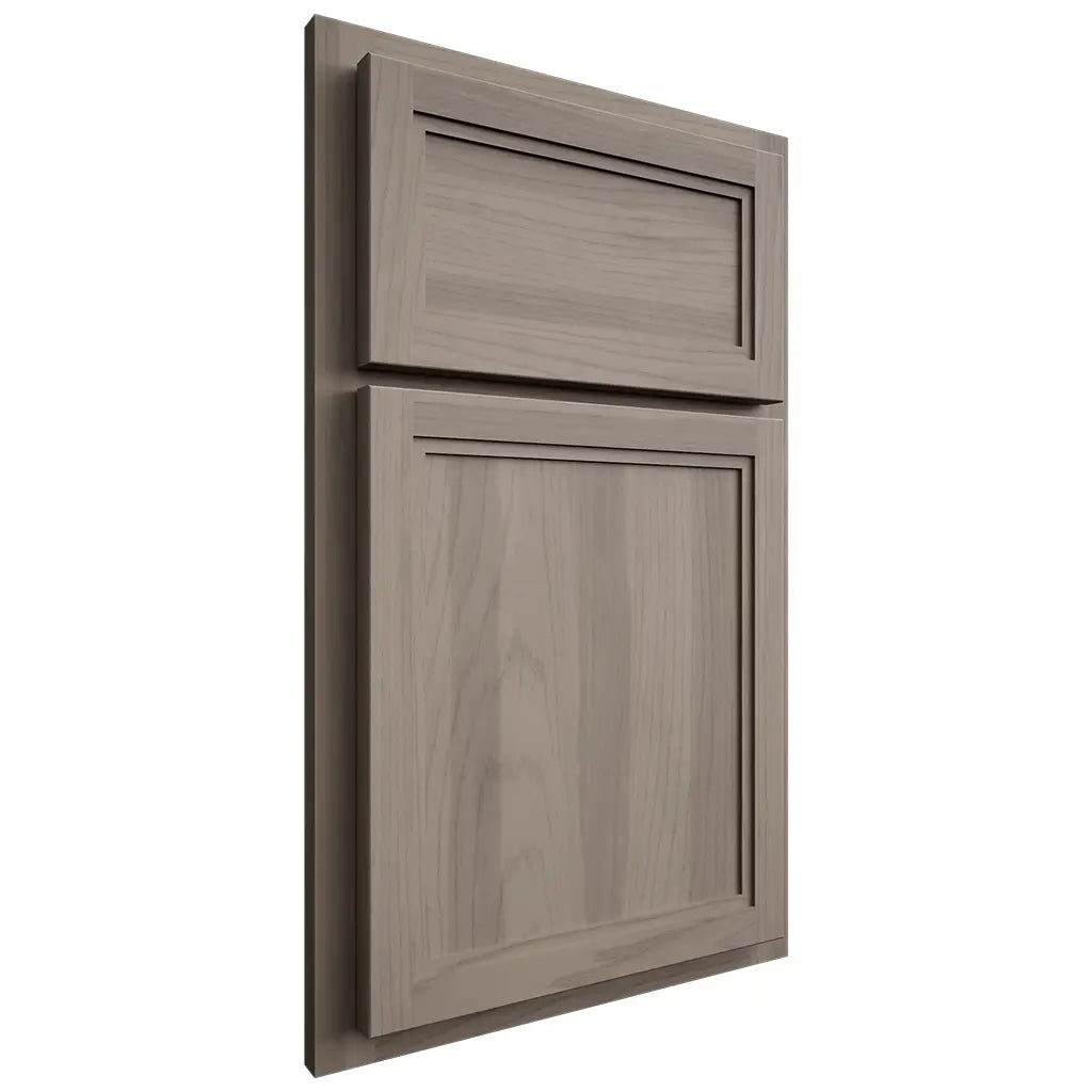 Shiloh Cabinetry Partial Overlay Concord Hickory Plain Cut Sterling Door