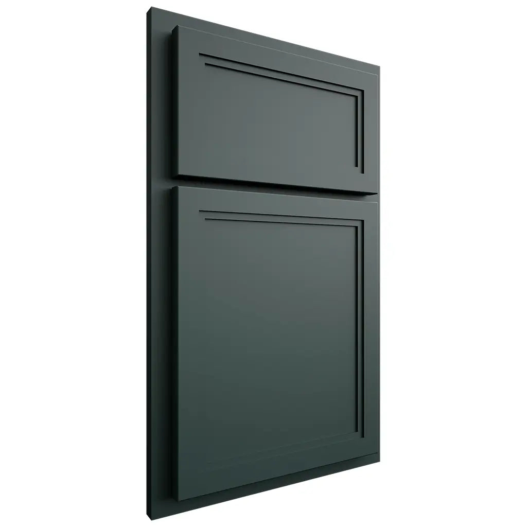 Shiloh Cabinetry Partial Overlay Concord Paintable Billiard Green Door