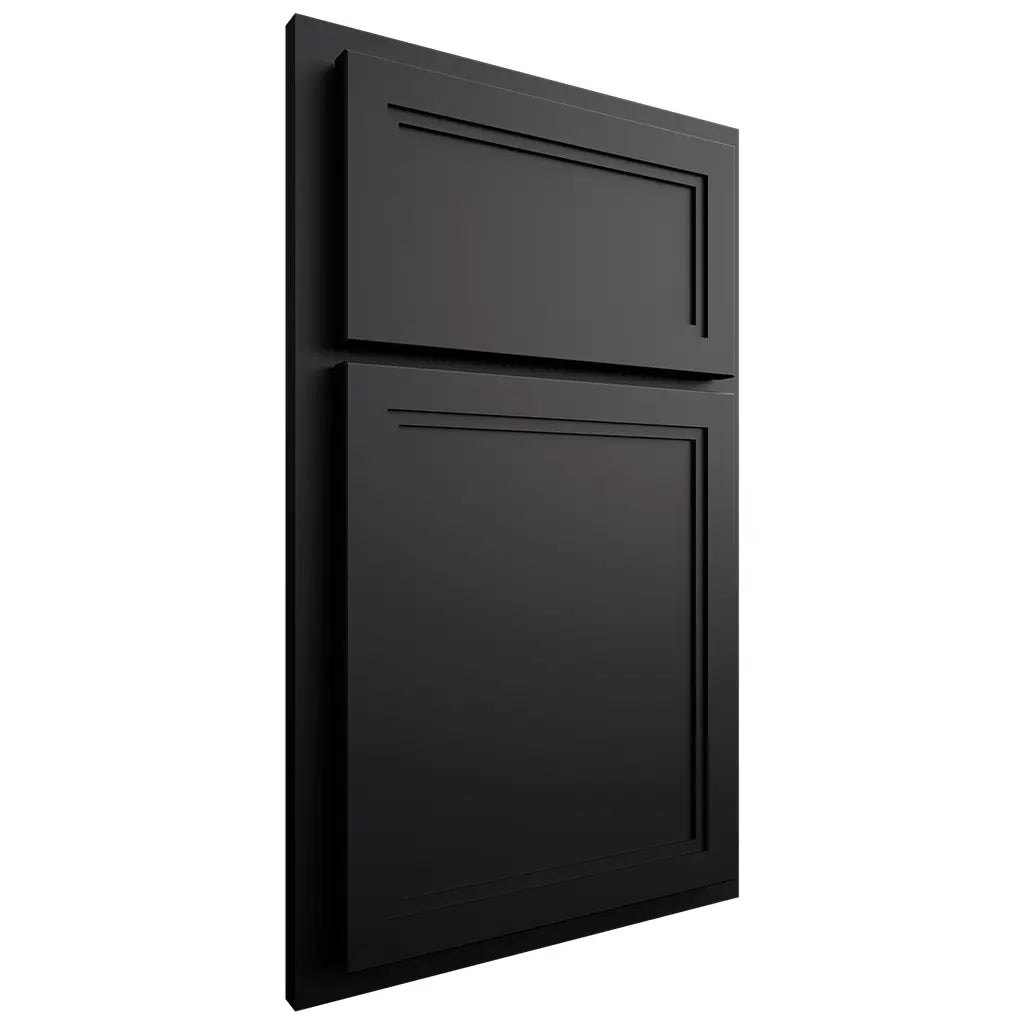 Shiloh Cabinetry Partial Overlay Concord Paintable Black Door