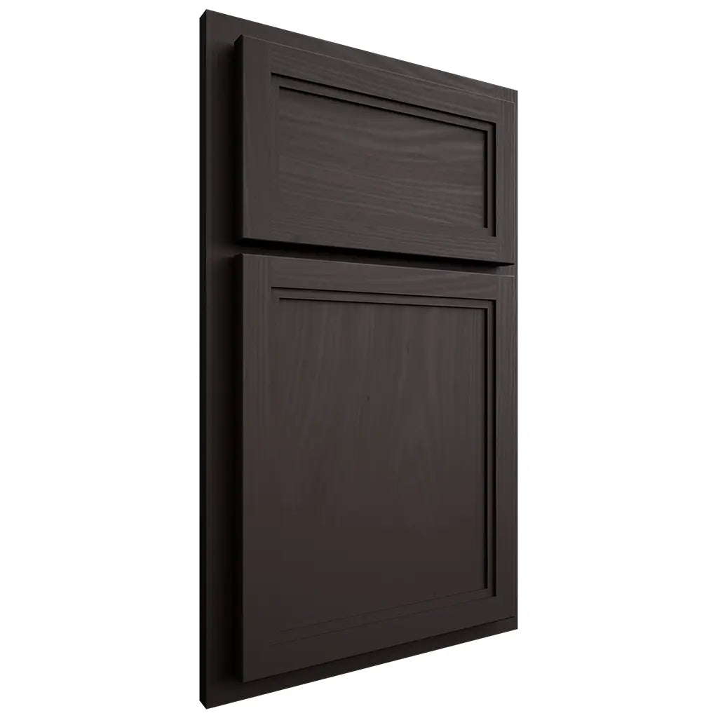 Shiloh Cabinetry Partial Overlay Concord Poplar Plain Cut Carbon Door