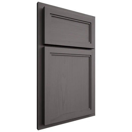 Shiloh Cabinetry Partial Overlay Concord Walnut Plain Cut Cadet Door