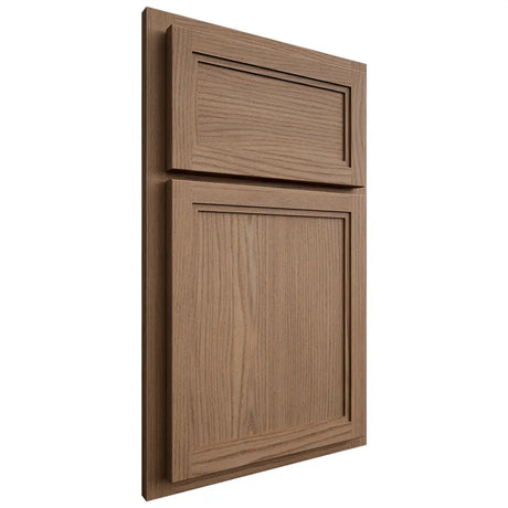 Shiloh Cabinetry Partial Overlay Concord White Oak Plain Cut Medium Door