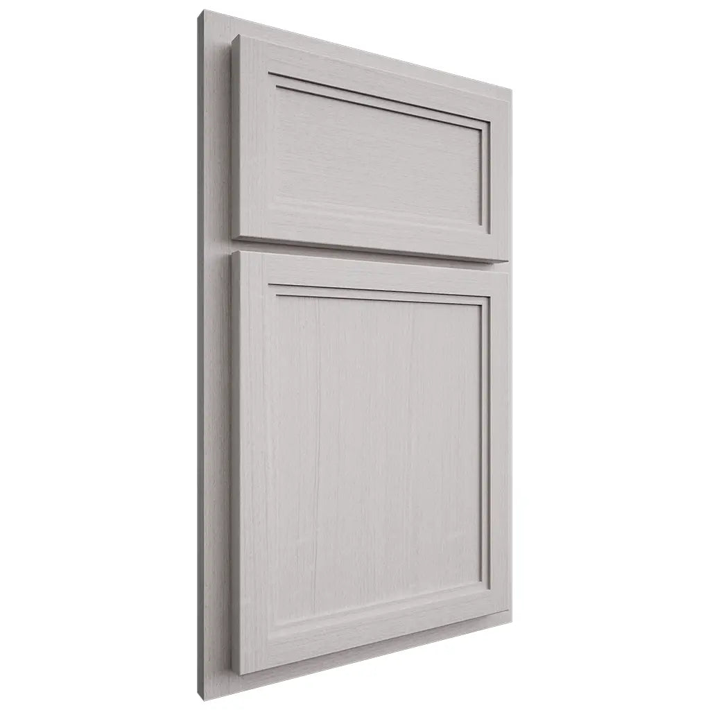 Shiloh Cabinetry Partial Overlay Concord White Oak Quarter Sawn Cotton Door