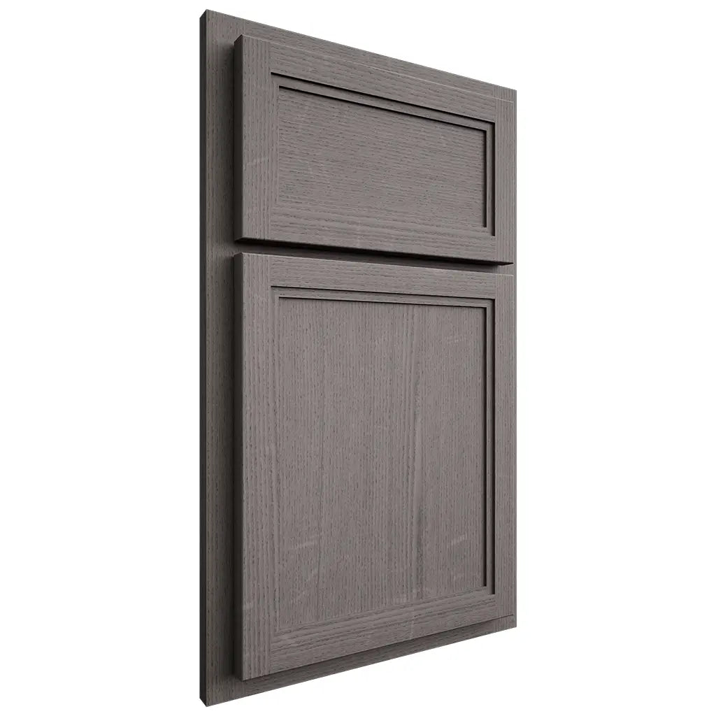 Shiloh Cabinetry Partial Overlay Concord White Oak Quarter Sawn Flagstone Door